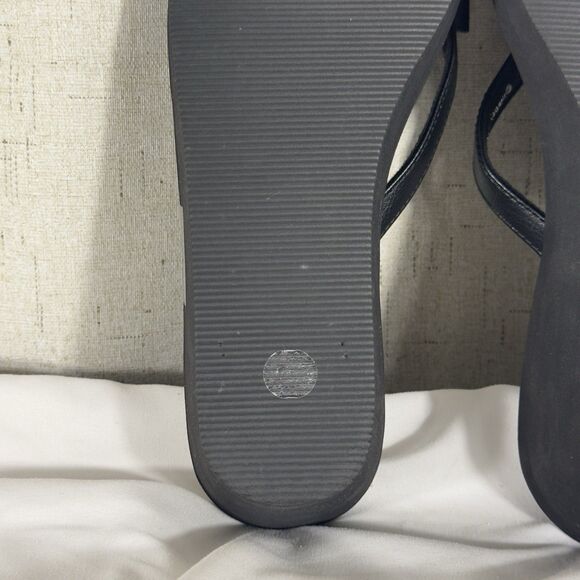 Disney Minnie Mouse Platform Flip Flops Sandals Women’s Size 8 Black Red Bow - Picture 5 of 11